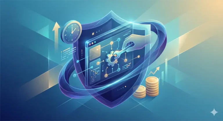 Γραφική αναπαράσταση εργασιών συντήρησης ιστοσελίδας WordPress.