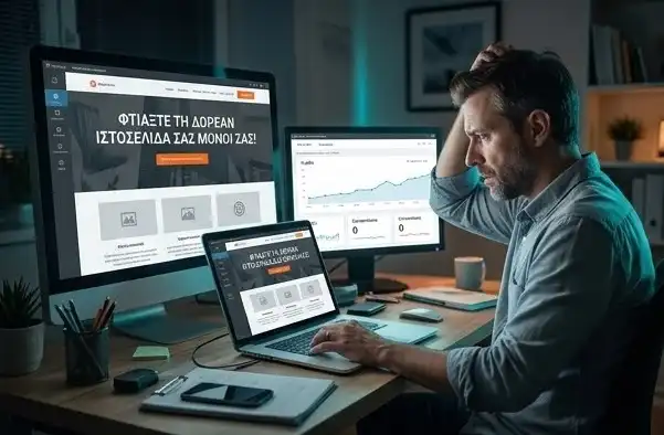 Μια δωρεάν ιστοσελίδα ξεκινάει χωρίς αρχικό κεφάλαιο, αλλά σου κοστίζει καθημερινά σε χαμένες πωλήσεις.