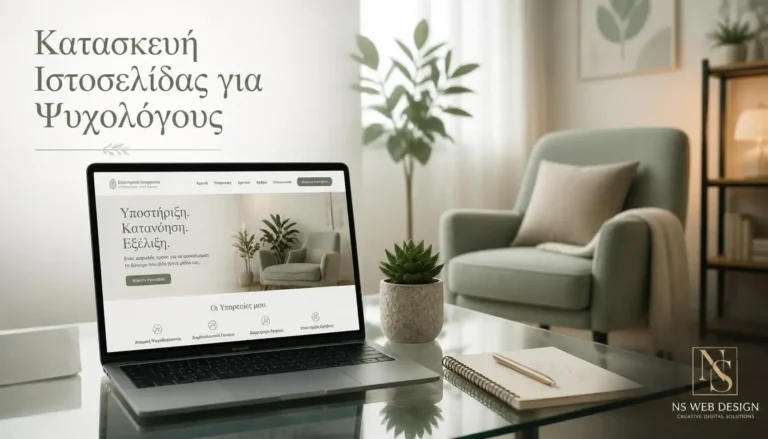 Ο απόλυτος επαγγελματικός οδηγός και η στρατηγική YMYL SEO που απαιτεί η κατασκευή ιστοσελίδας για ψυχολόγους το 2026.