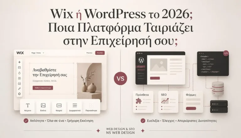 Wix ή WordPress σύγκριση πλατφορμών κατασκευής ιστοσελίδων